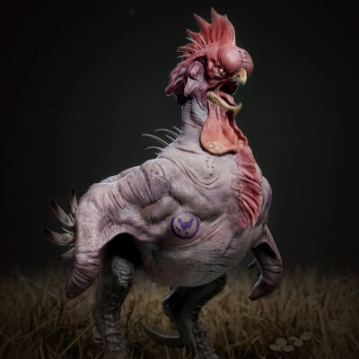 Infected Rooster Chicken Monster