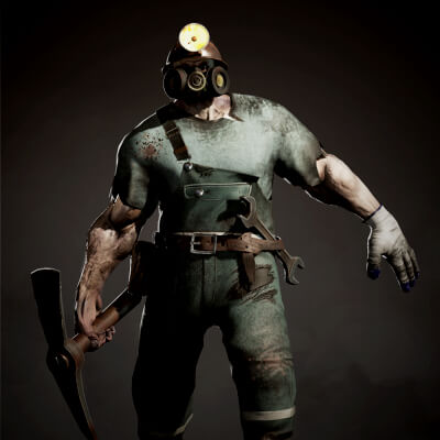 Zombie Miner Zombie Boss