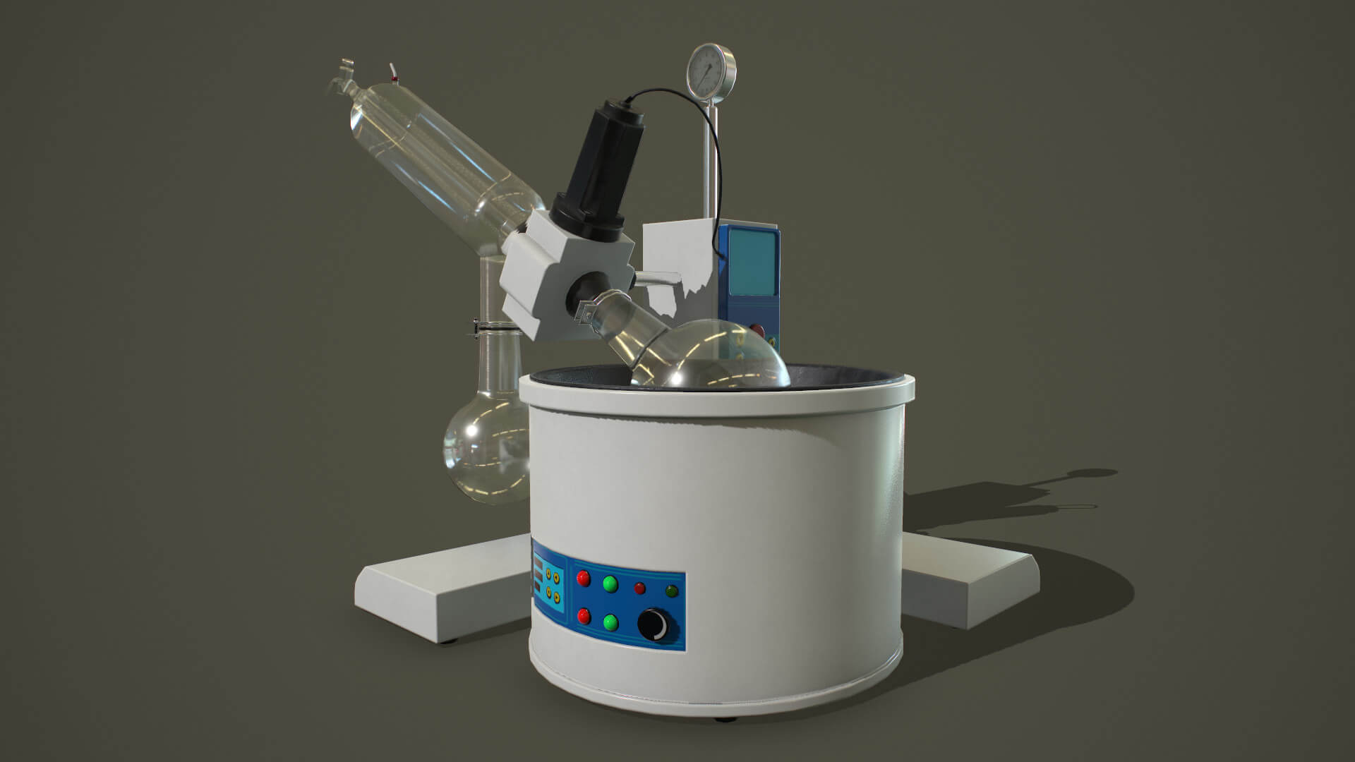 Laboratory Rotary Evaporator PBR 3D Model by Evrika