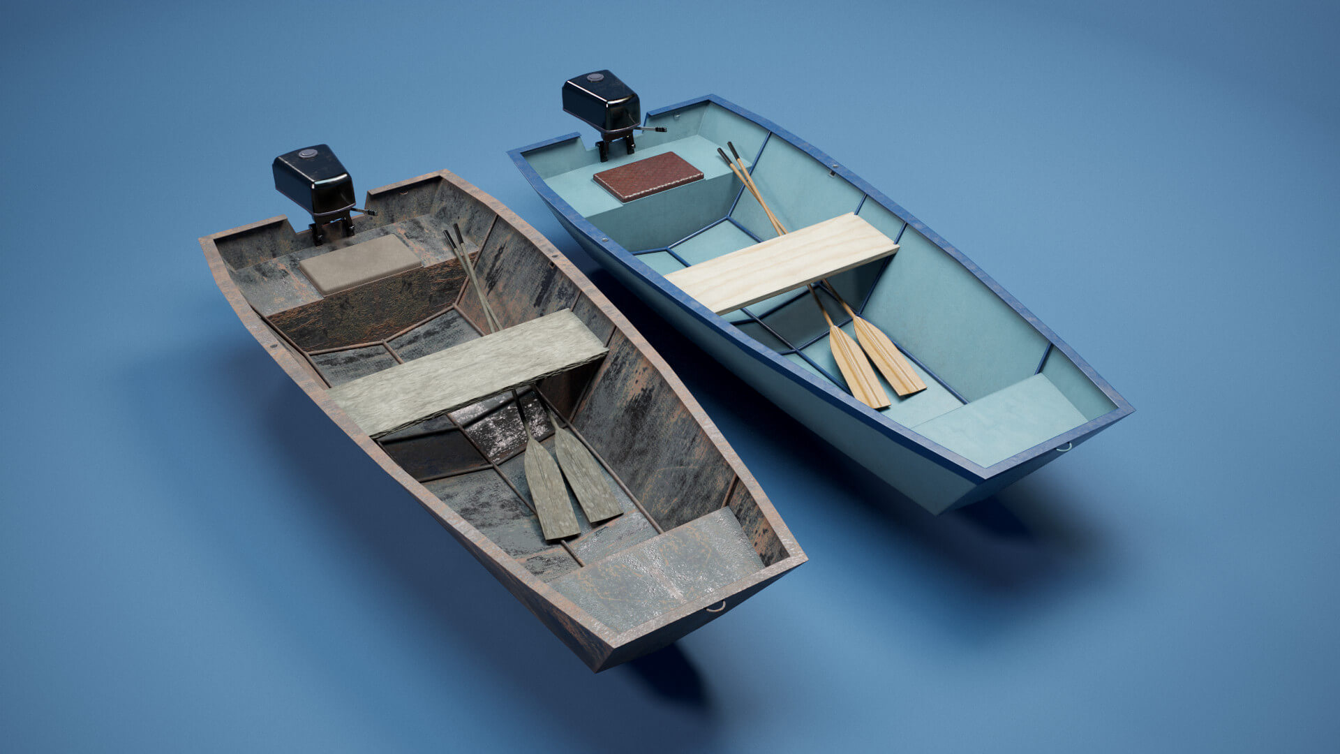 Metal Boats Pack - 3D Model by Evrika