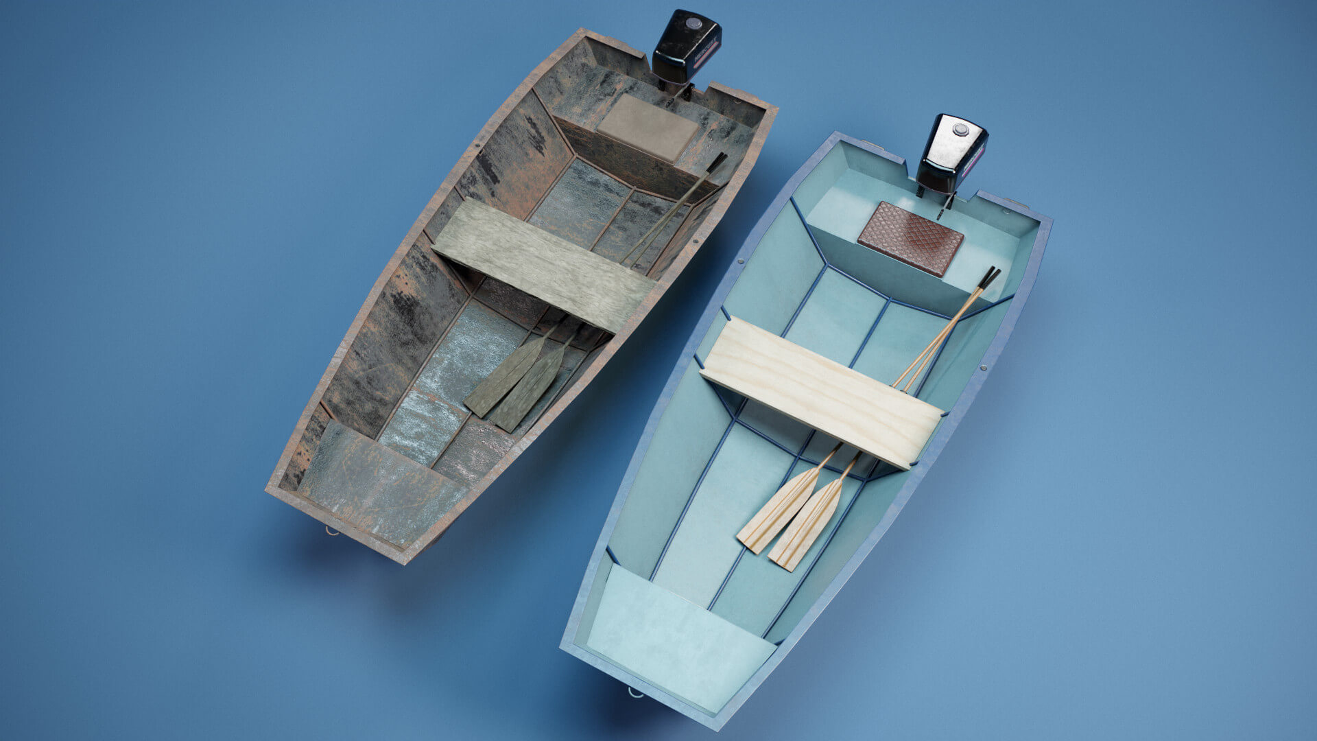 Metal Boats Pack - 3D Model by Evrika