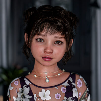 E3D Jia Kid for Genesis 8 and 8.1 Female