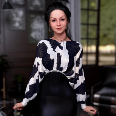 E3D ModelLady Poses for Genesis 9 and 8 Female