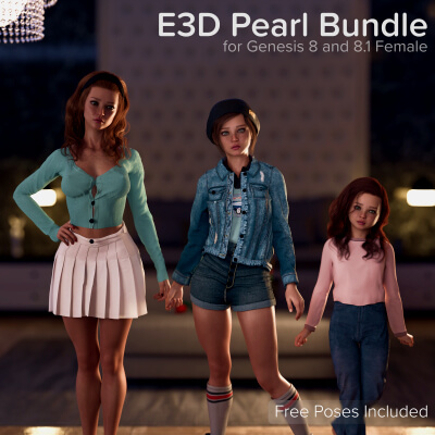 E3D Pearl Bundle for Genesis 8 and 8.1 Female