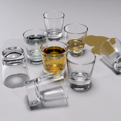 Shot Glasses Props DS by Excessive