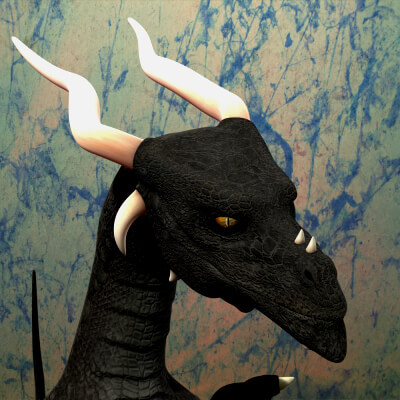 Black Dragon for DAZ Dragon 3