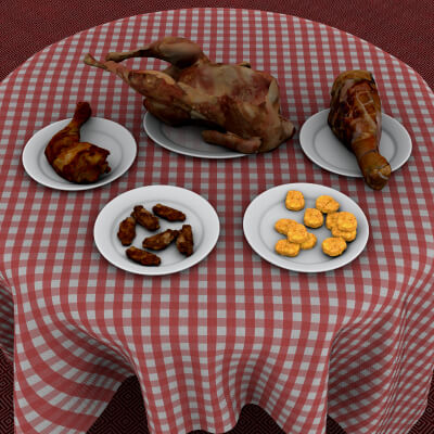 EX3D Chicken Food