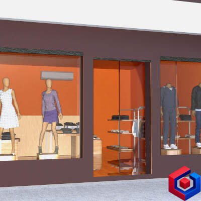 E3D Little Shop Interiors - Clothes Store by Ext3nd Studio