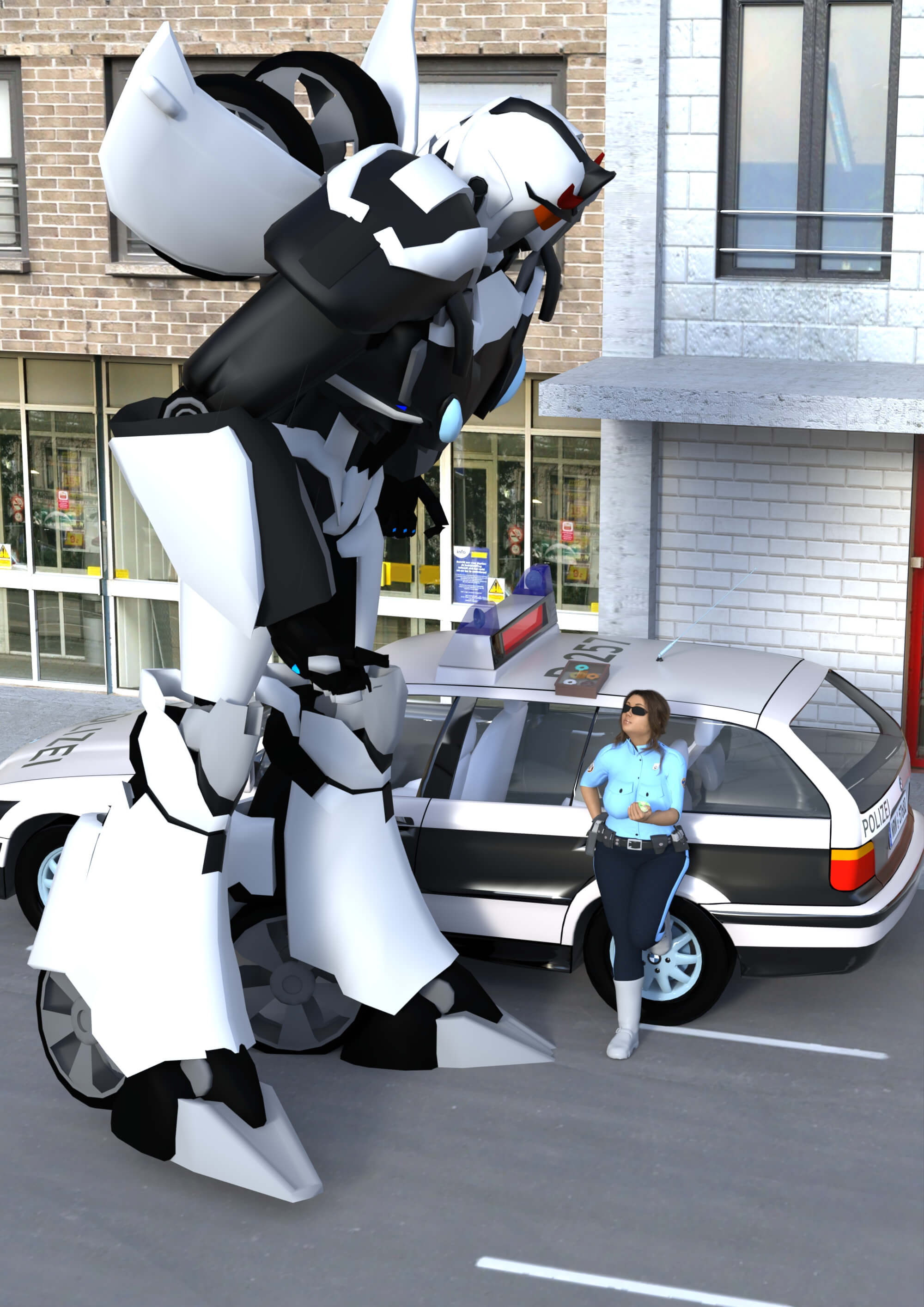 Policemen 3D Render, Digital Art by Ext3nd Studio