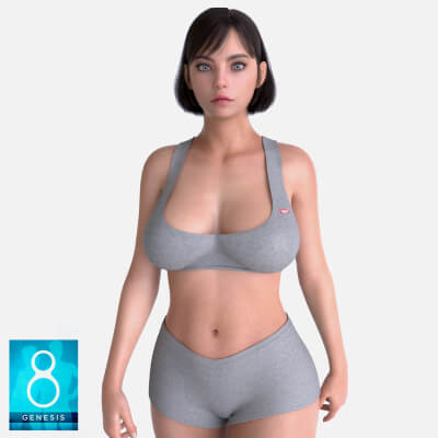 Sporty Two-Piece Set for Genesis 8 Female