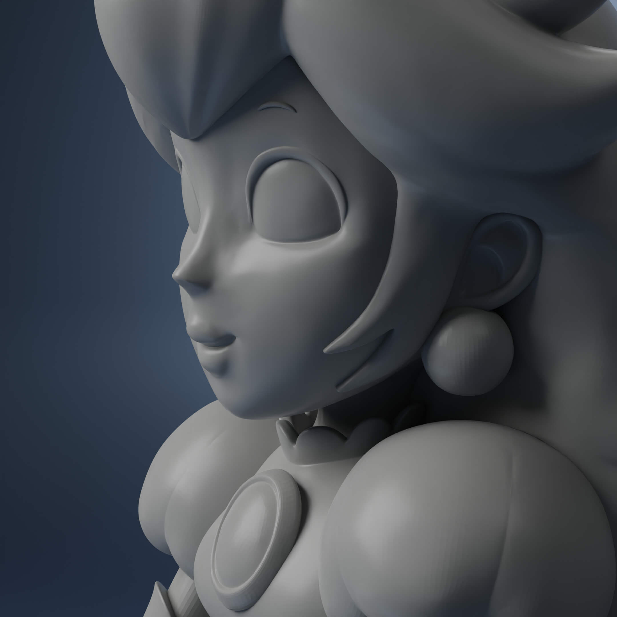 Princess Peach - 3D Print Model by ezequiel166