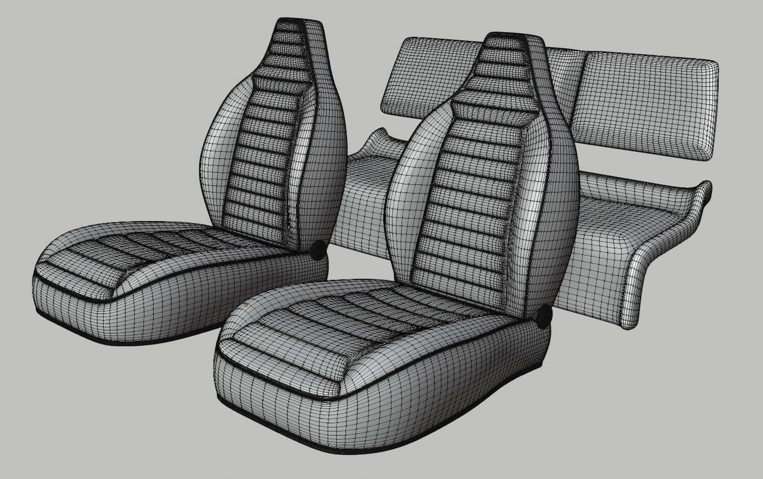 Car Interior 3D Model by F540