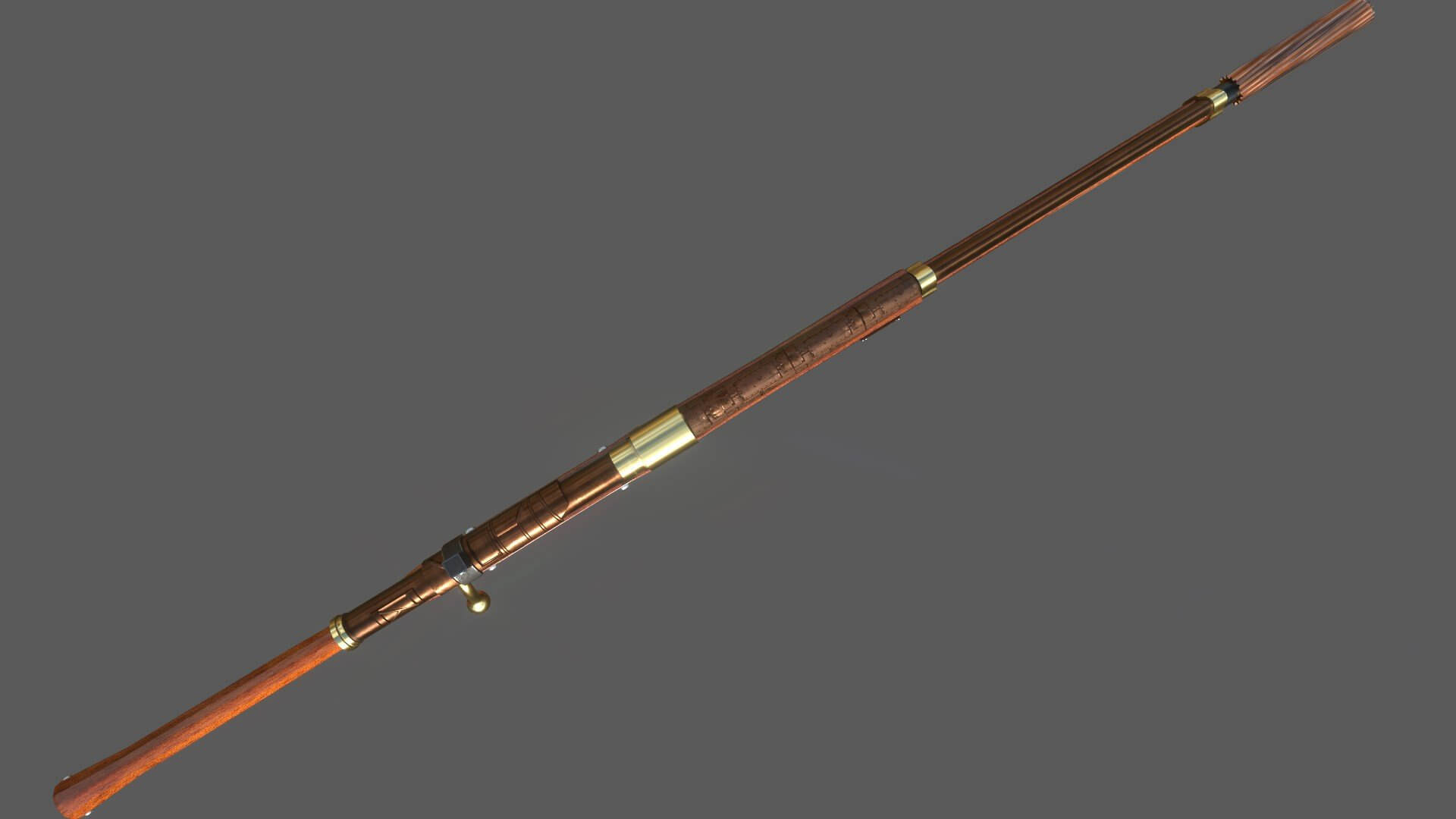 Steampunk Springfield 1903 Sniper Rifle - 3D Model by Fabiano_Batista