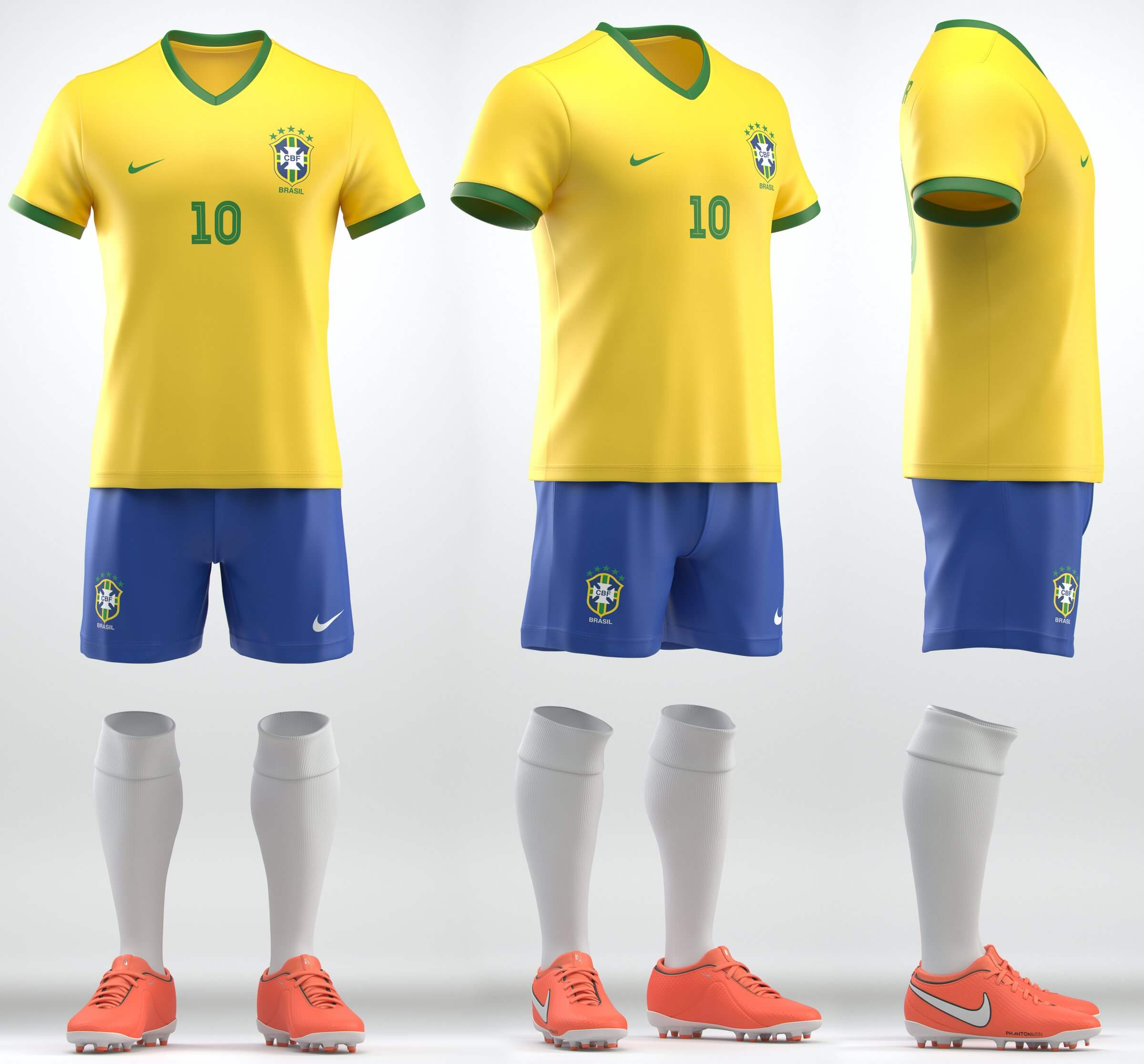 Soccer Team Uniform 3D Model by fabiobispo