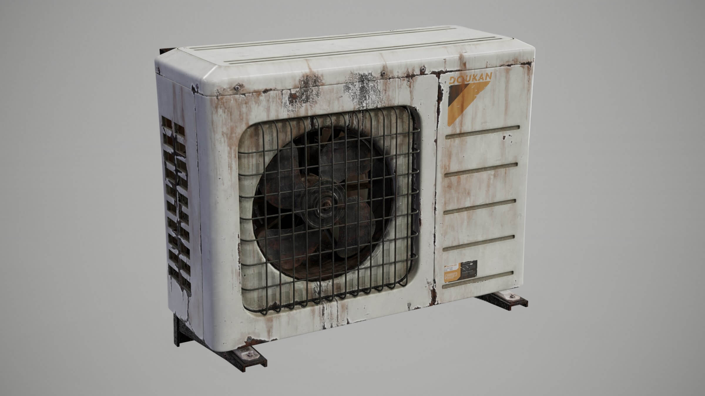 Air Conditioner Outdoor Unit 3D Model by Face The Edge