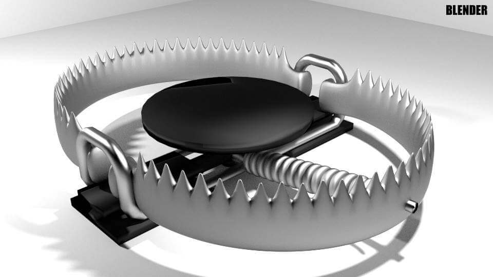 Leg Hold Trap 3D Model by faizal3DX