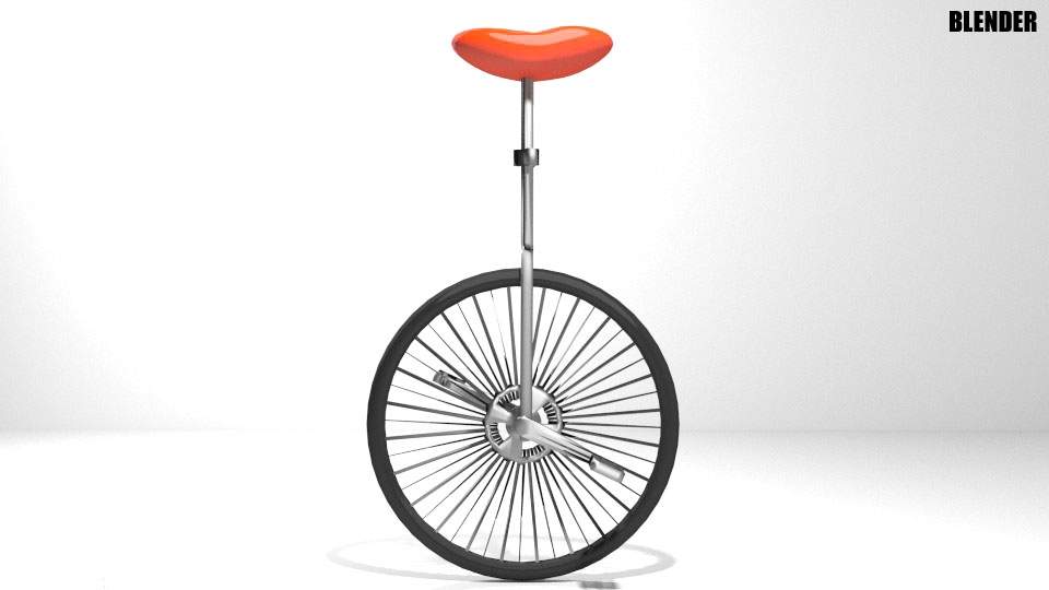 Unicycle 3D Model by faizal3DX
