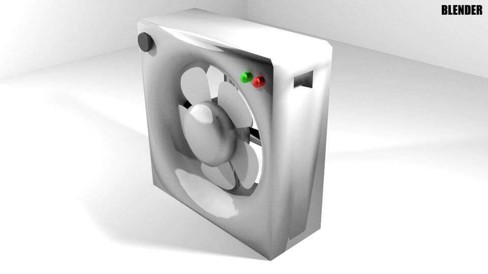 Box Fan - 3D Model by faizal3DX
