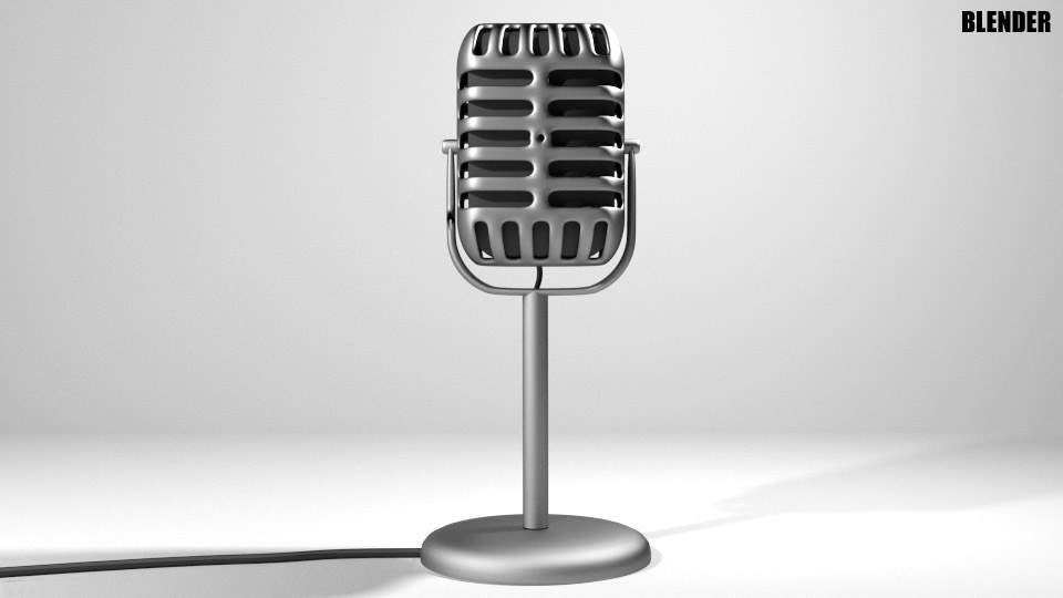 Ribbon Microphone 3D Model by faizal3DX