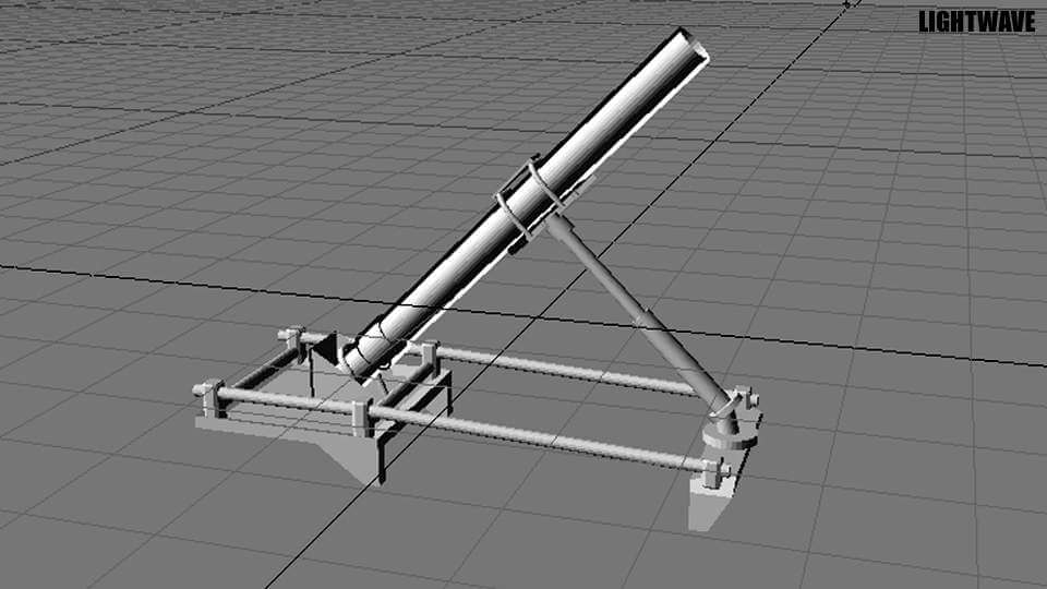 Medium Mortar 3D Model by faizal3DX