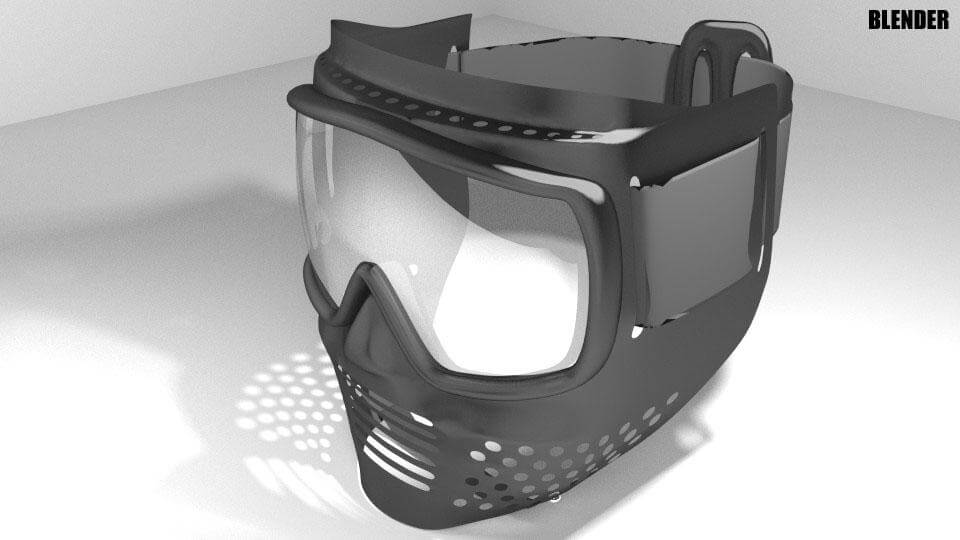 Paintball Mask 3D Model by faizal3DX