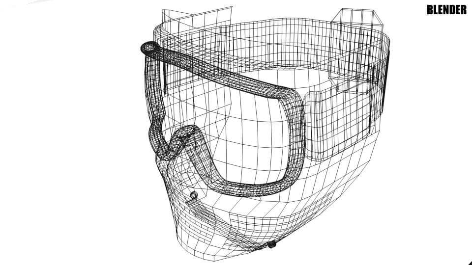 Paintball Mask 3D Model