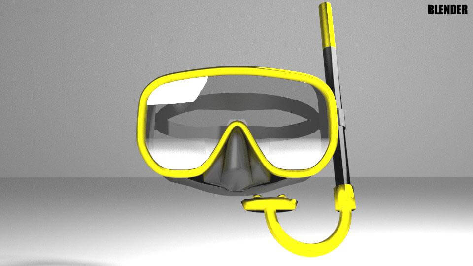 Scuba Mask 3D Model by faizal3DX