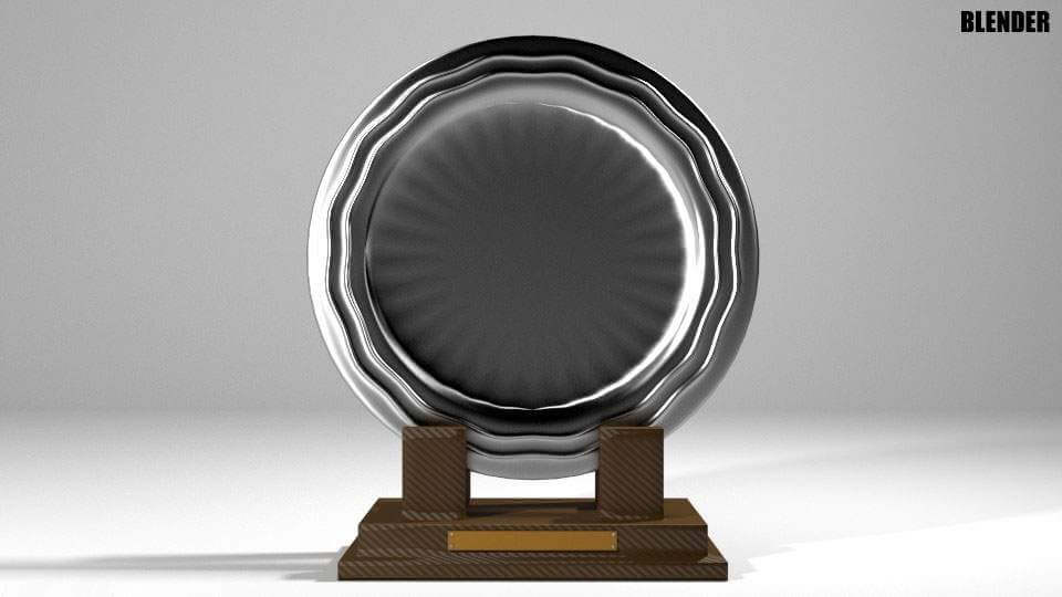 Plate Trophy 3D Model by faizal3DX