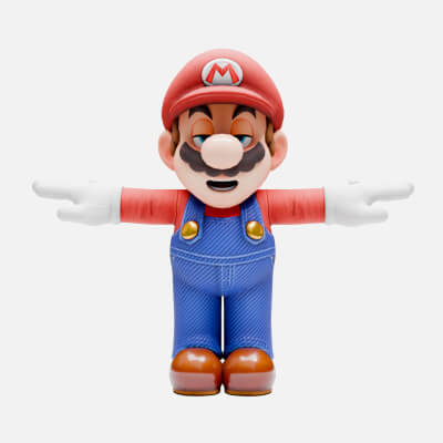 3D Model Mario by Fantasy999d