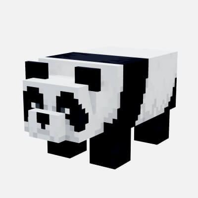 Panda - Minecraft 3D Model by Fantasy999d