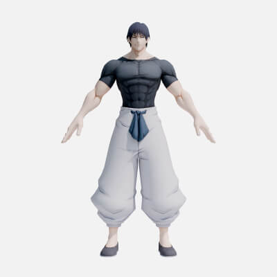 Modulo Toji Toji Fushiguro - Jujutsu Kaisen 3D Model by Fantasy999d