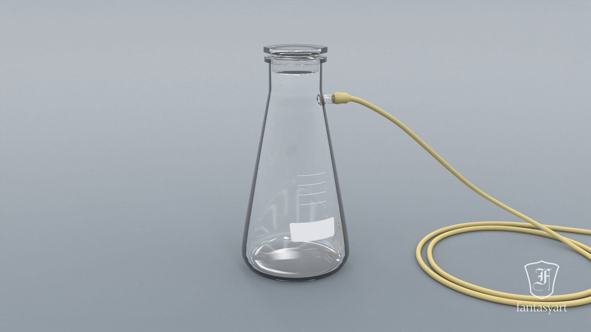 Chemical Laboratory Glassware Set - 3D Model by Fantasyart-3D