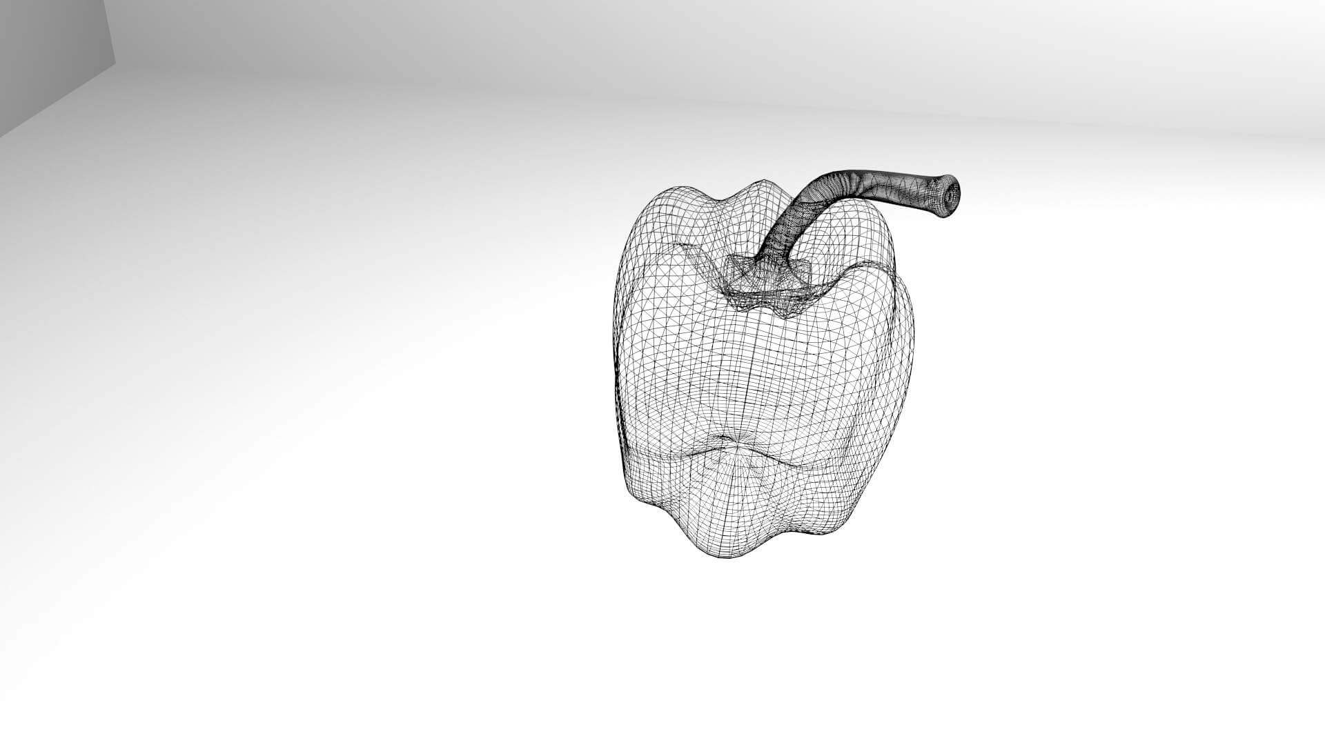 Bell Pepper 3 Red 3D Model by faraharis