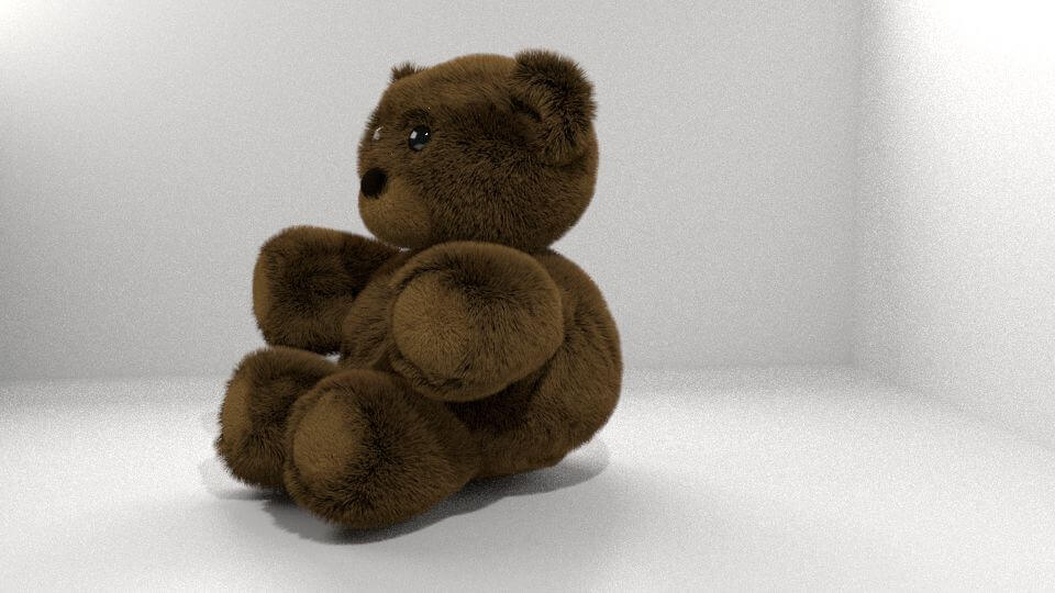 Brown Stuffed Fluffy Teddy Bear 3D Model by faraharis