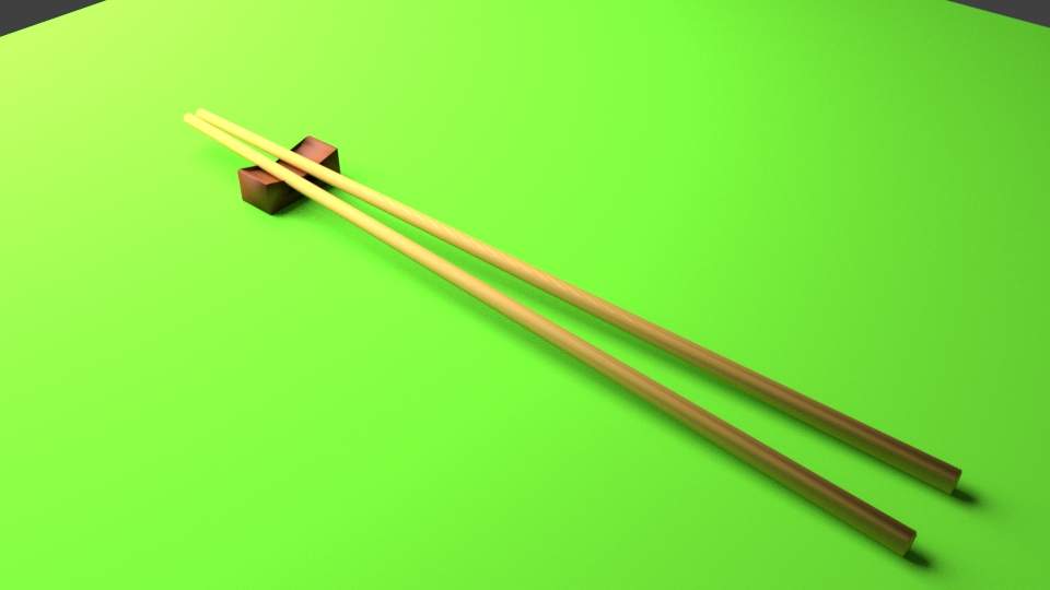 Chopstick 3D Model by faraharis