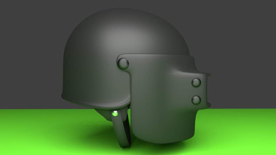 Combat Helmet PUBG 3D Model