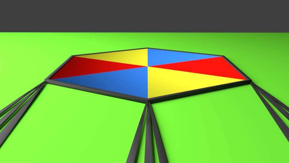 Hexagonal Kite 3D Model by faraharis