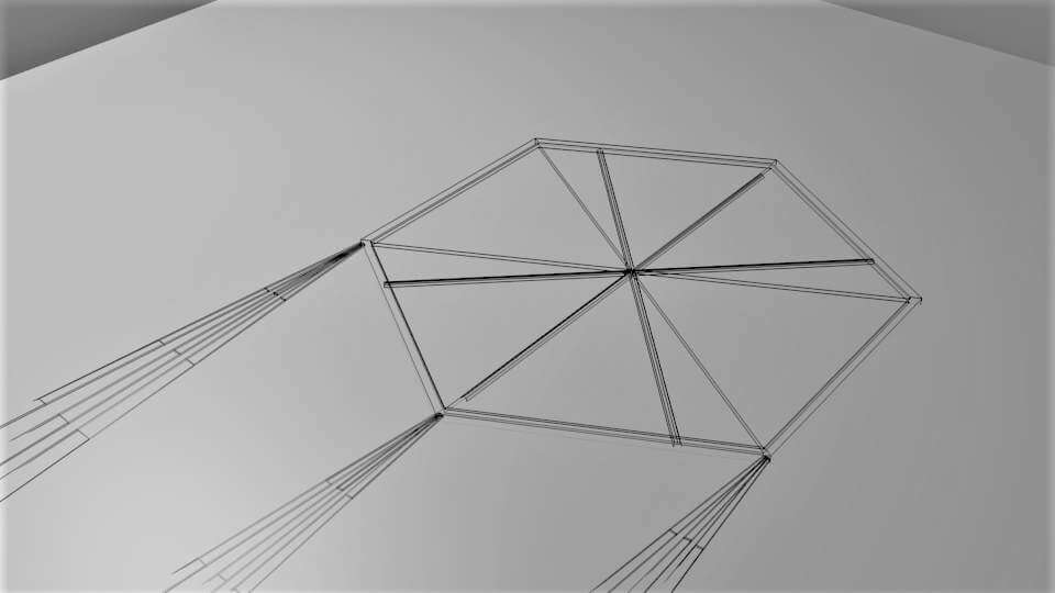 Hexagonal Kite 3D Model by faraharis