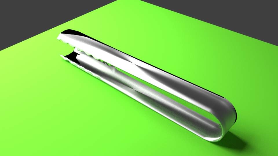 Kitchen Tongs 3D Model by faraharis