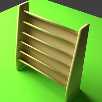 Magazine Rack Bookshelf - 3D Model by faraharis