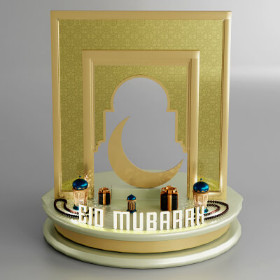 Eid Mubarak - 3D Display