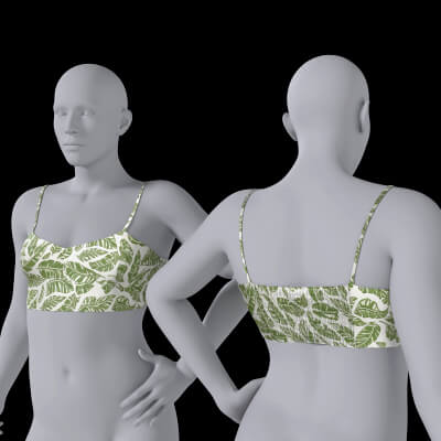 Bra With Tropic Pattern for G9