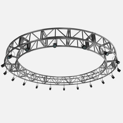 Circular Truss Stage Lighting Studio 1 - 3D Model by FCG Studio