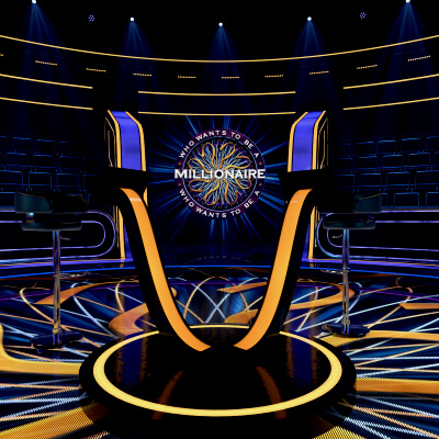 Millionaire TV Studio Stage Light International Modern Set 1