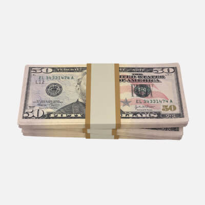 Packs of 50 Dollar Bills for DAZ
