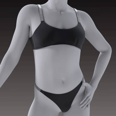 Rhinestone Strap Lingerie Set for G8F by FCG Studio