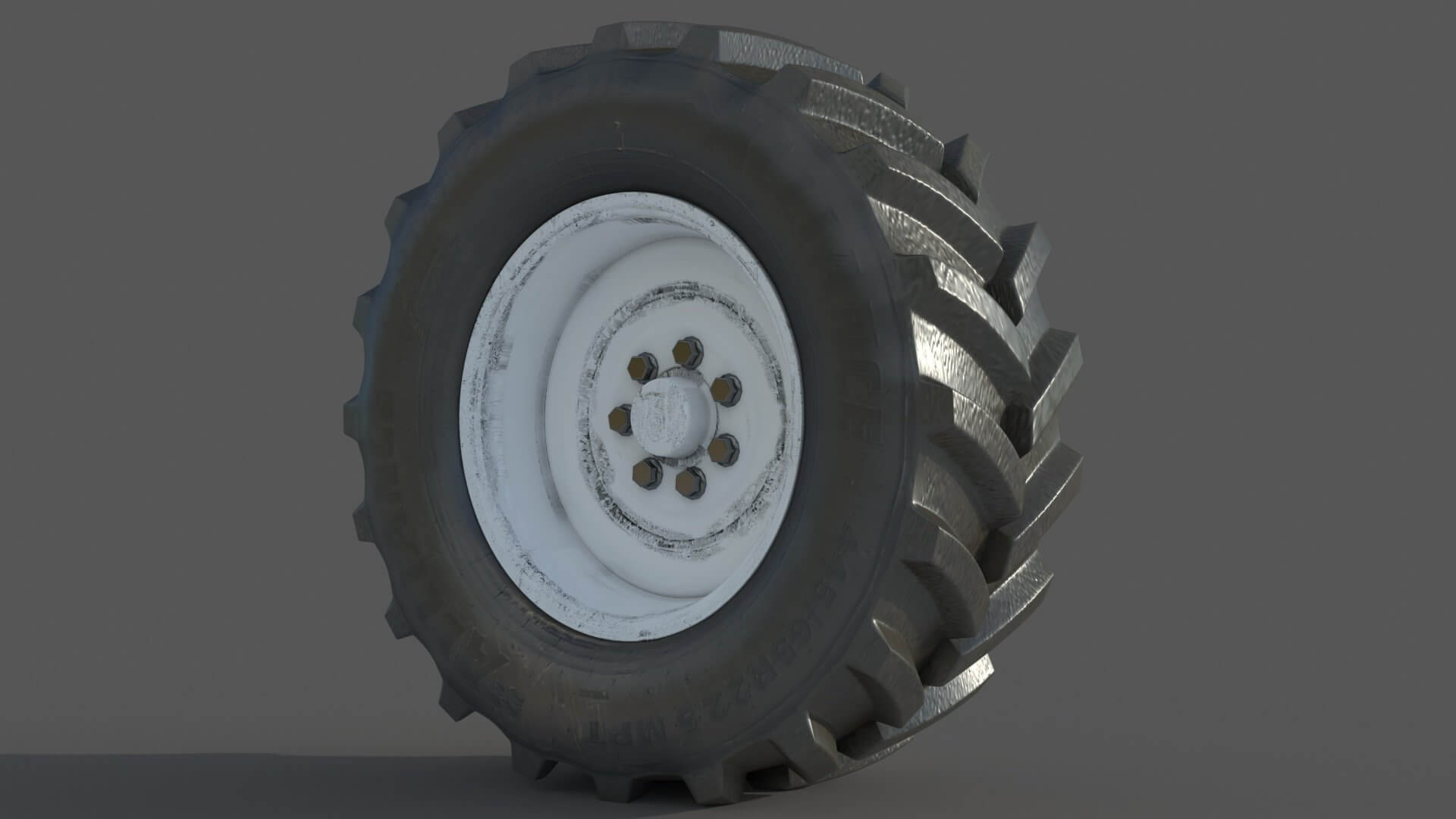 Tractor Wheel Rim Tire - 3D Model by ferhatkose19