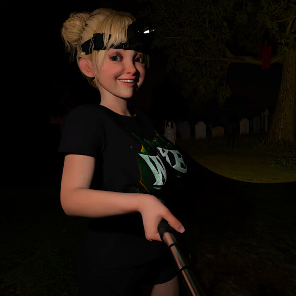 Having a Paranormal Live Stream Catching Ghosts on Camera Surreal-Fantasy