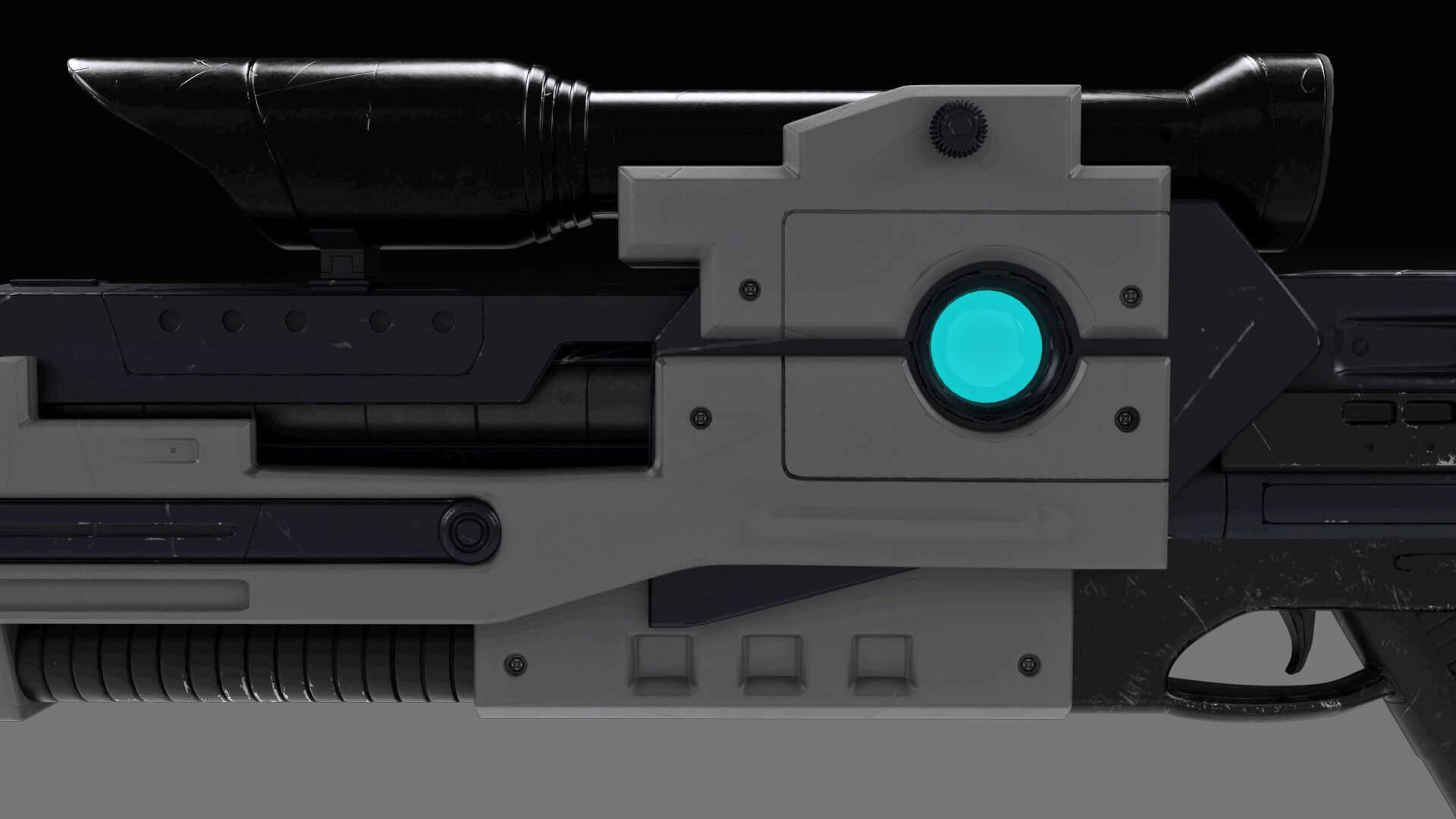 Concept Energy or Laser Rifle V02 - 3D Model by Figster