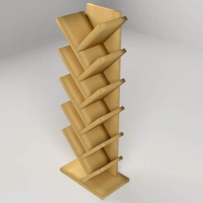 Booktree Shelves - 3D Model by fikreezakwan